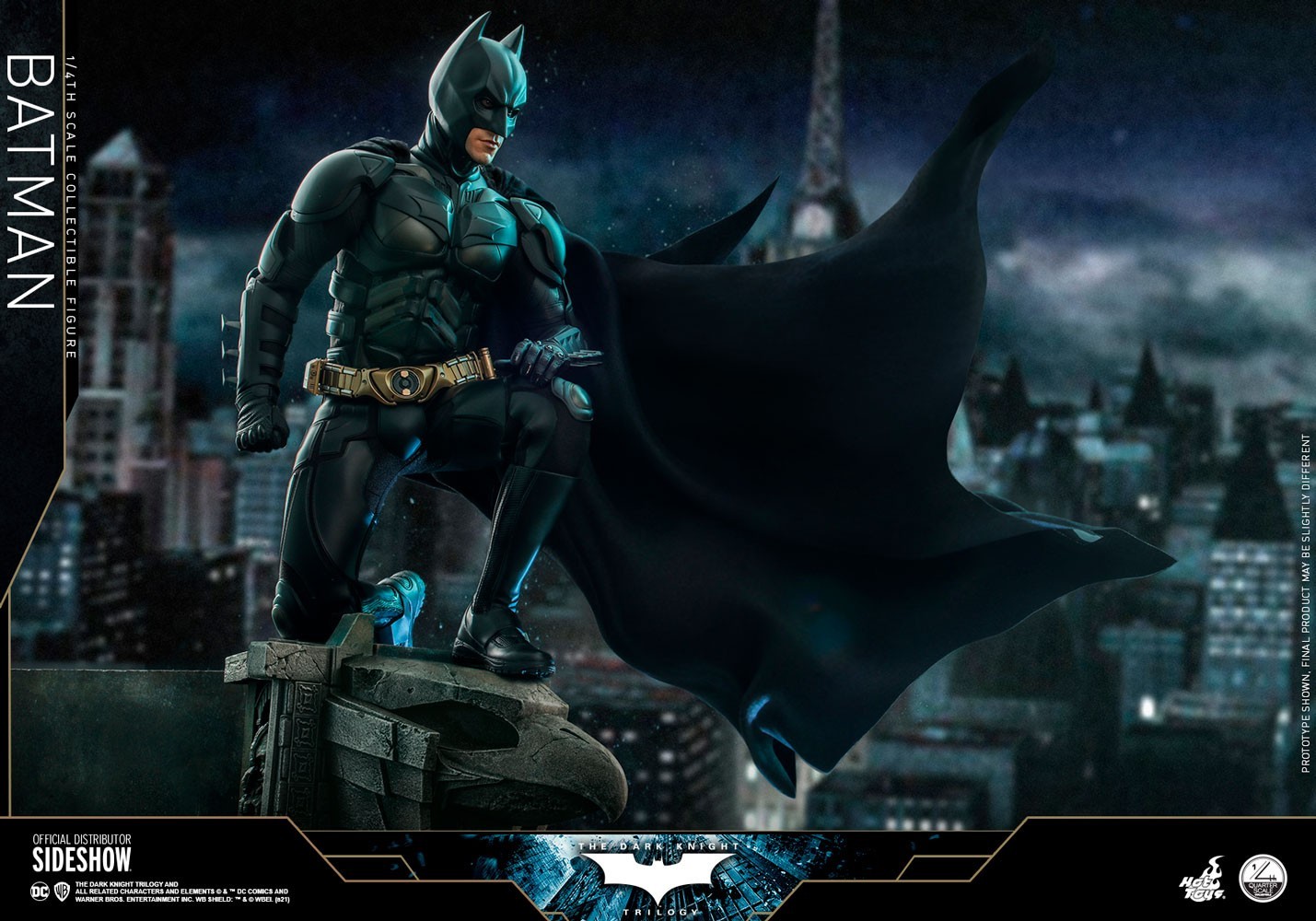 Hot Toys Batman Dark Knight Trilogy 1:4 Scale Figure Christian Bale Wayne QS019