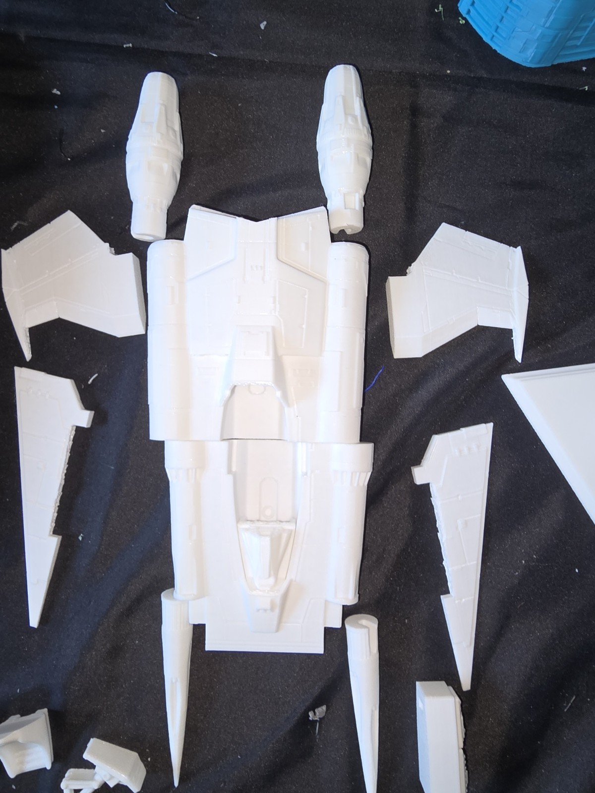 Buck Rogers In The 25th Century Thunder Fighter 1/32 Model Kit Custom 3d W Stand