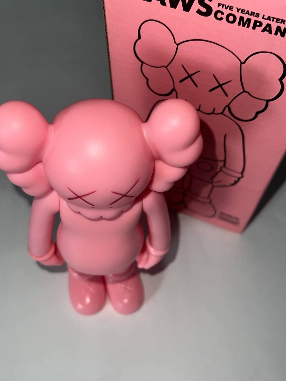 KAWS Doll 8 inch Five Years Later Companion Medicom Figure Pink NIB
