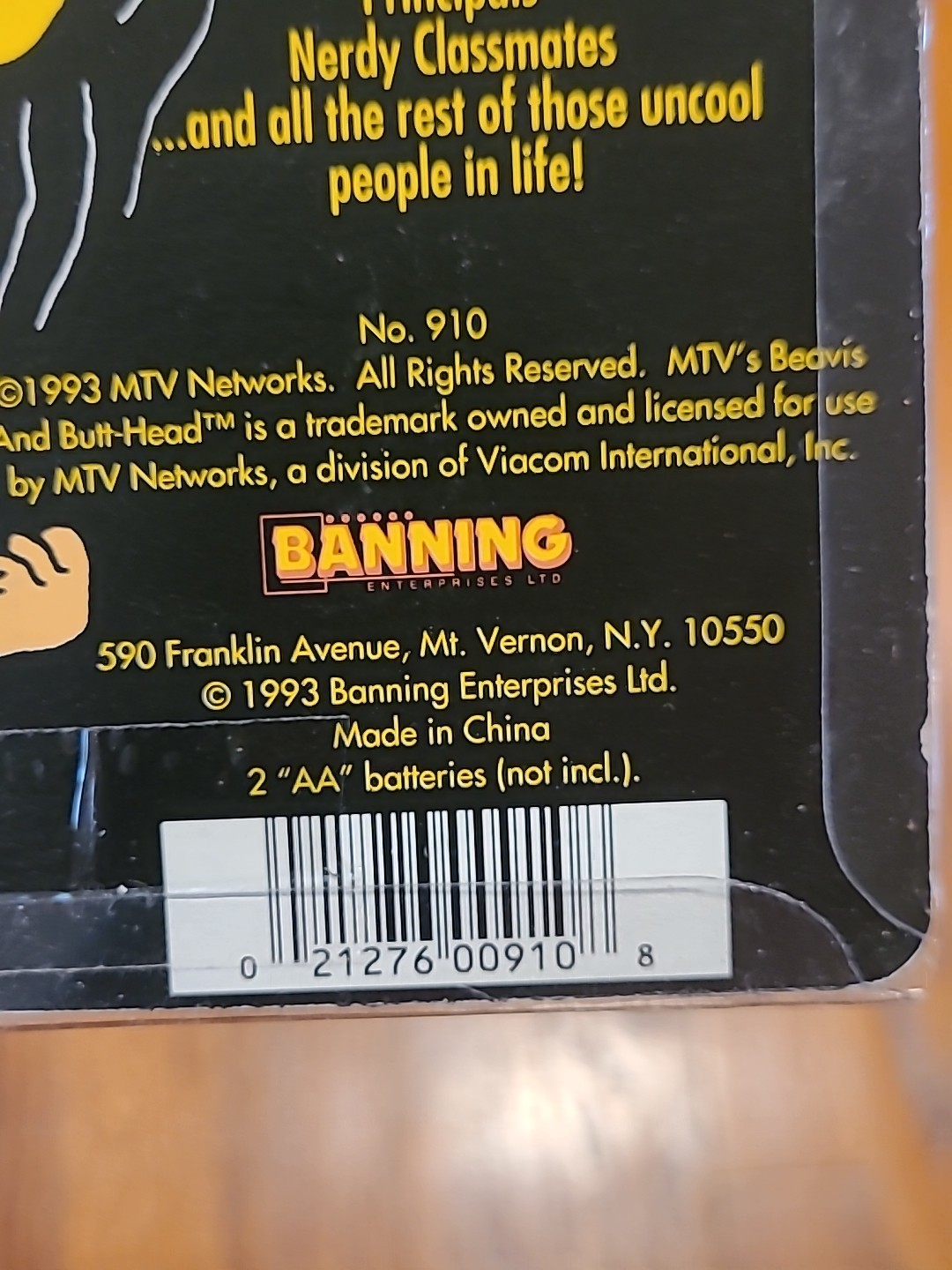 Vintage Beavis & Butt-Head 1993 MTV’s The Final Word Talk Voice Box NOS