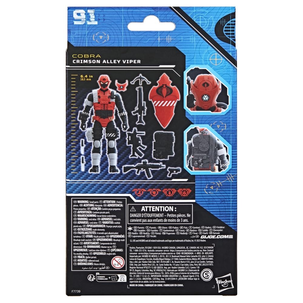 G.I. Joe Classified Series Crimson Alley Viper, Collectible G.I. Joe Action Figu