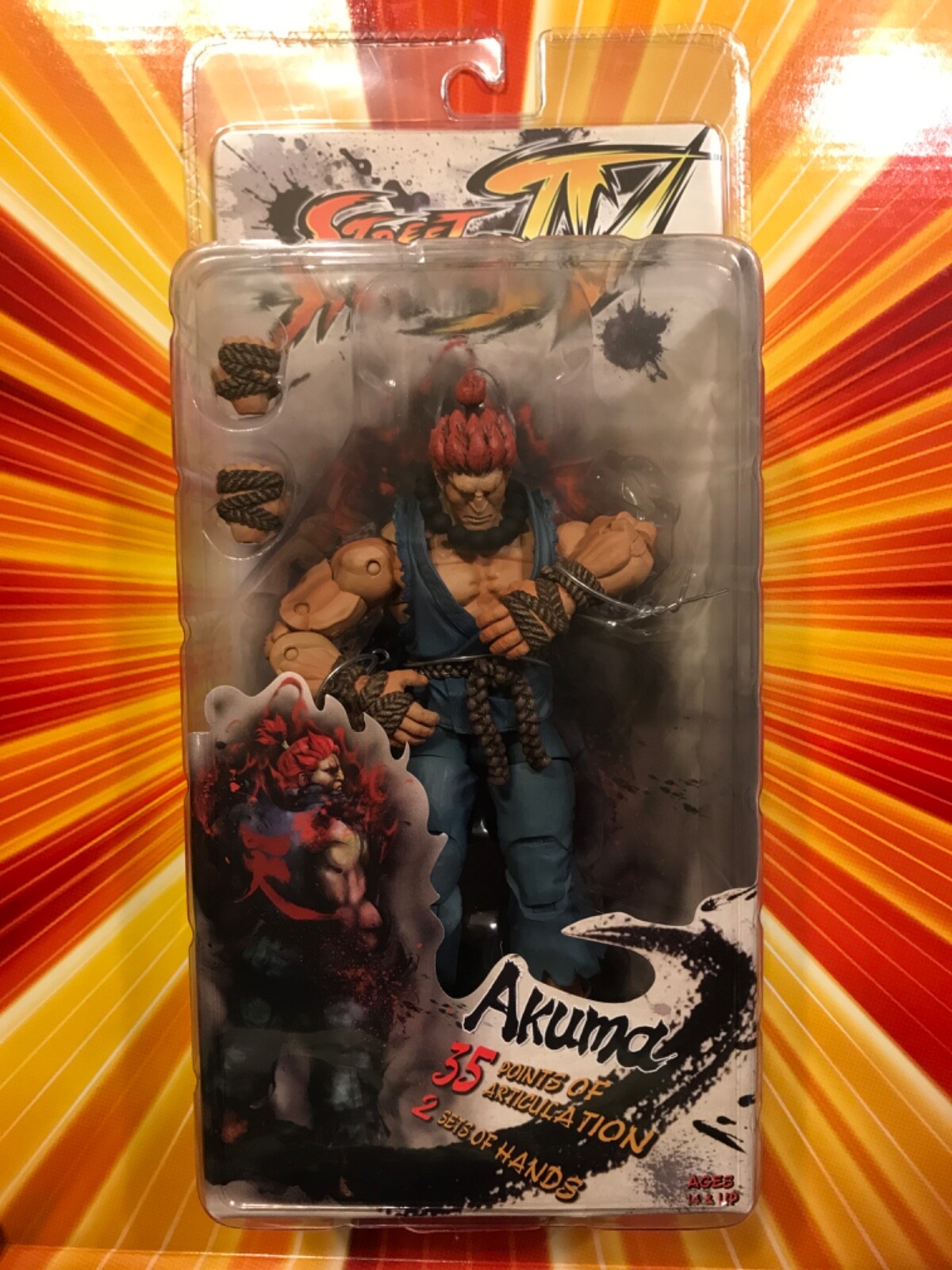 🔥 NECA Street Fighter IV 4 AKUMA 6″ 1:12 2009 AUTHENTIC Player 1 NEW MOC Capcom