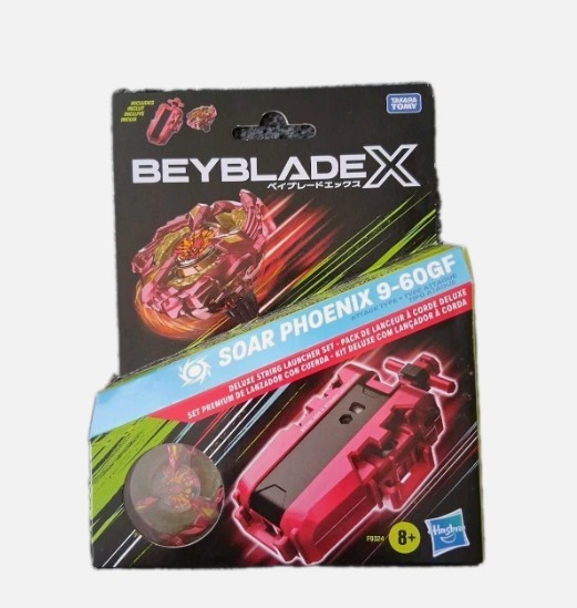 Beyblade X Soar Phoenix 9-60GF Deluxe String Launcher Set Hasbro New Sealed