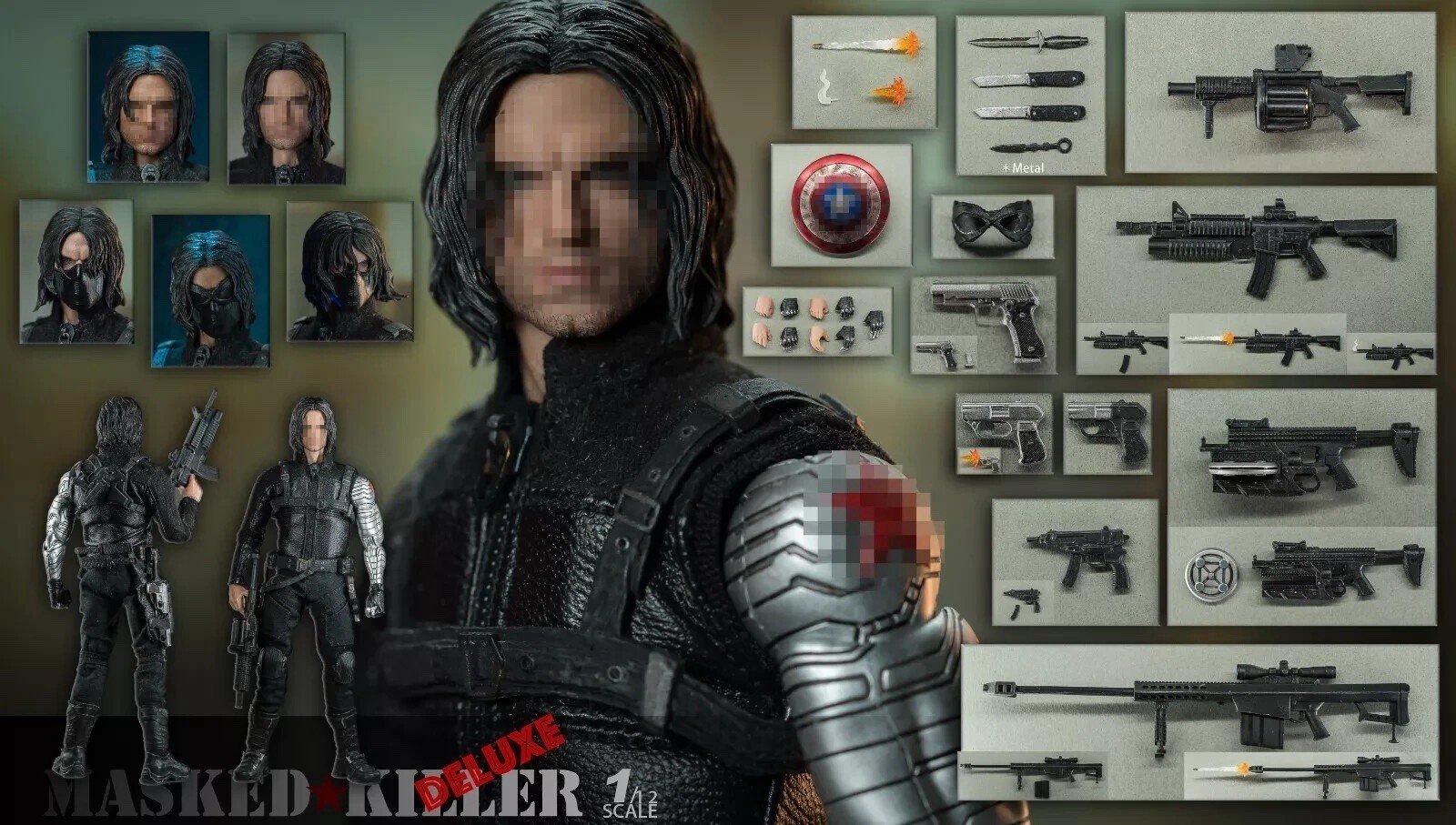 Nota studios 1/12 winter soldier Bucky Barnes- CLOTH Version