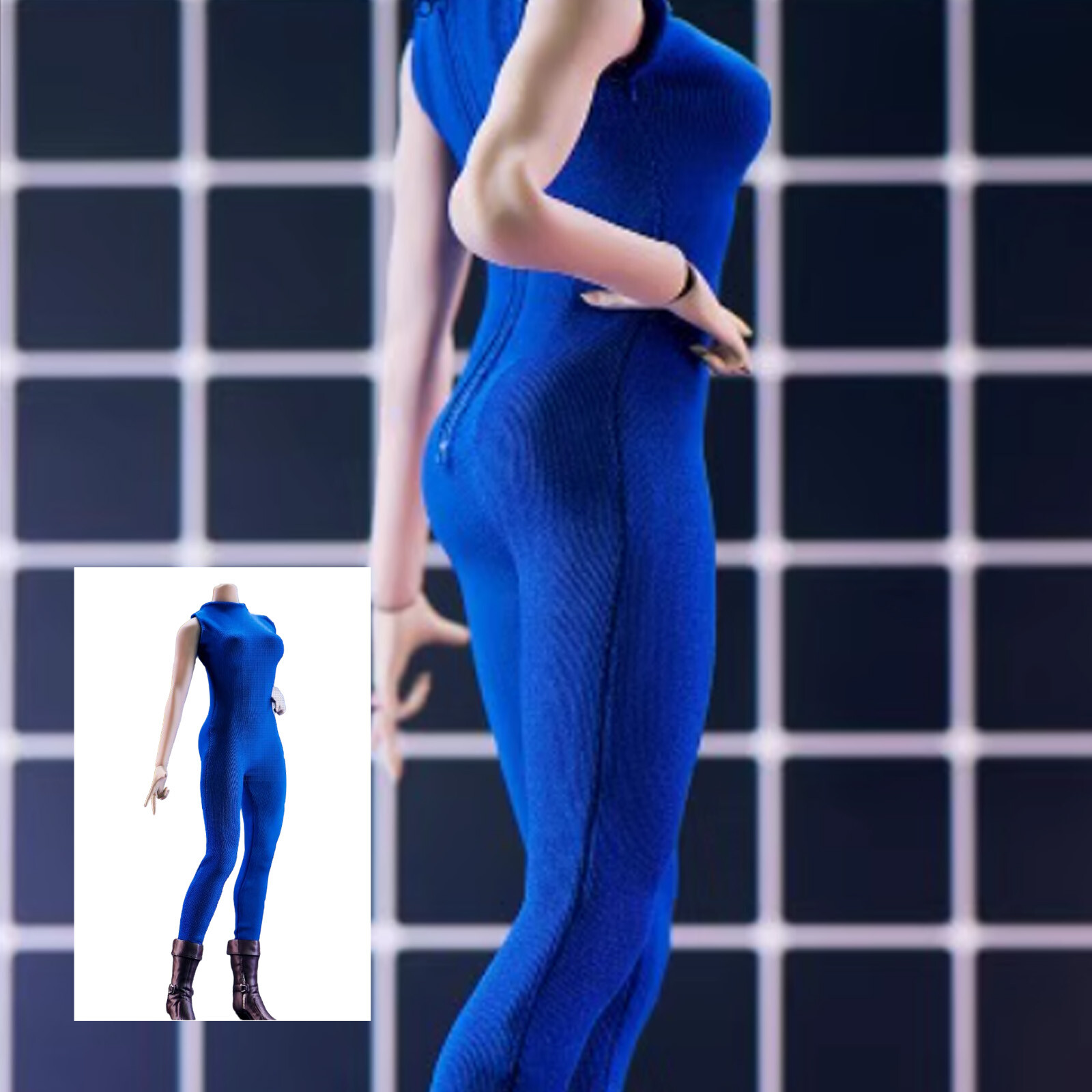 1:6 Sleeveless Bodysuit Clothes For 12″ Female Action Figure Body multicolor