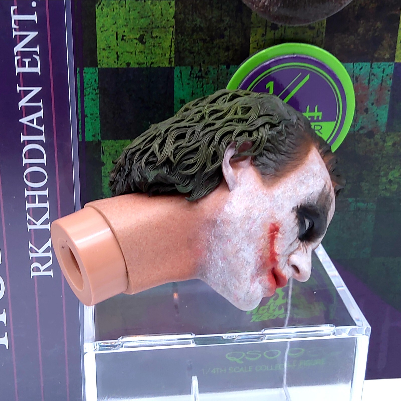 Hot Toys QS010 Joker Heath Ledger Exclusive 1/4 action Figure’s Head Sculpt Only