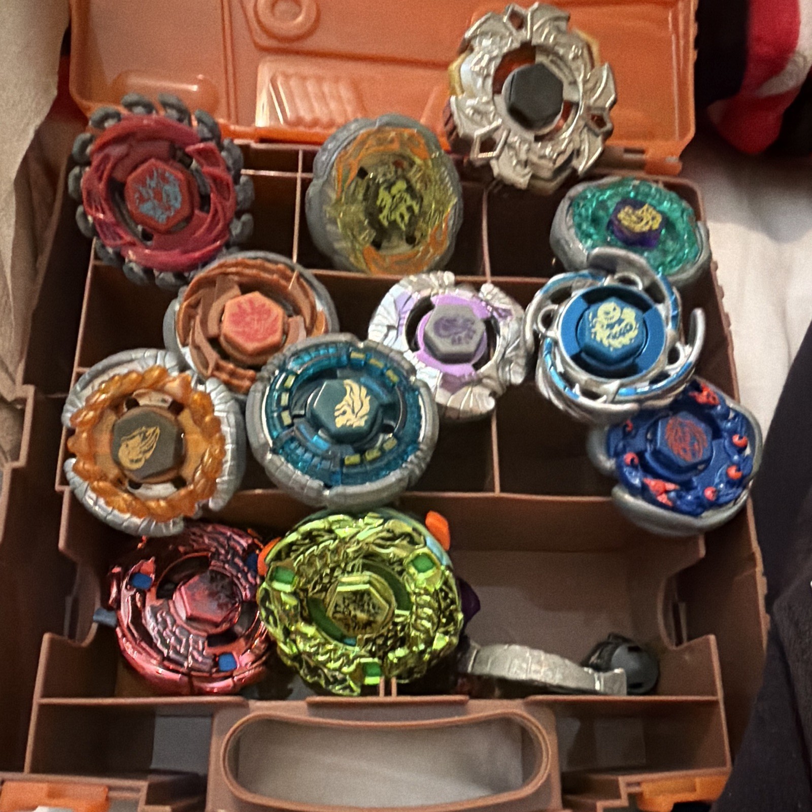 Assorted metal Beyblades Lot With Case