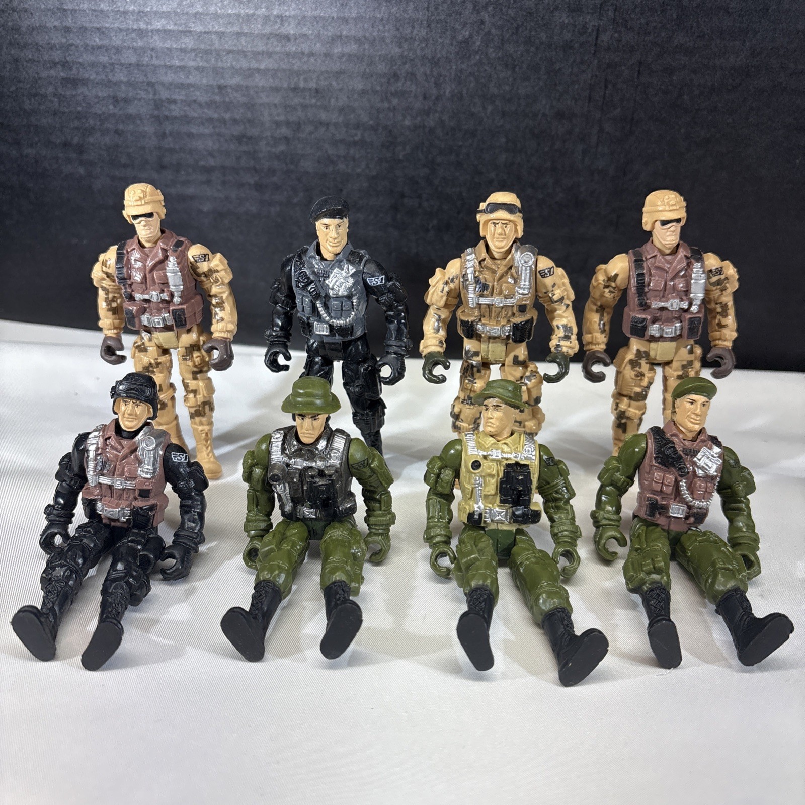 8-Chap Mei S1 Sentinel Army Military Soldier Action Figures 4″ Lot