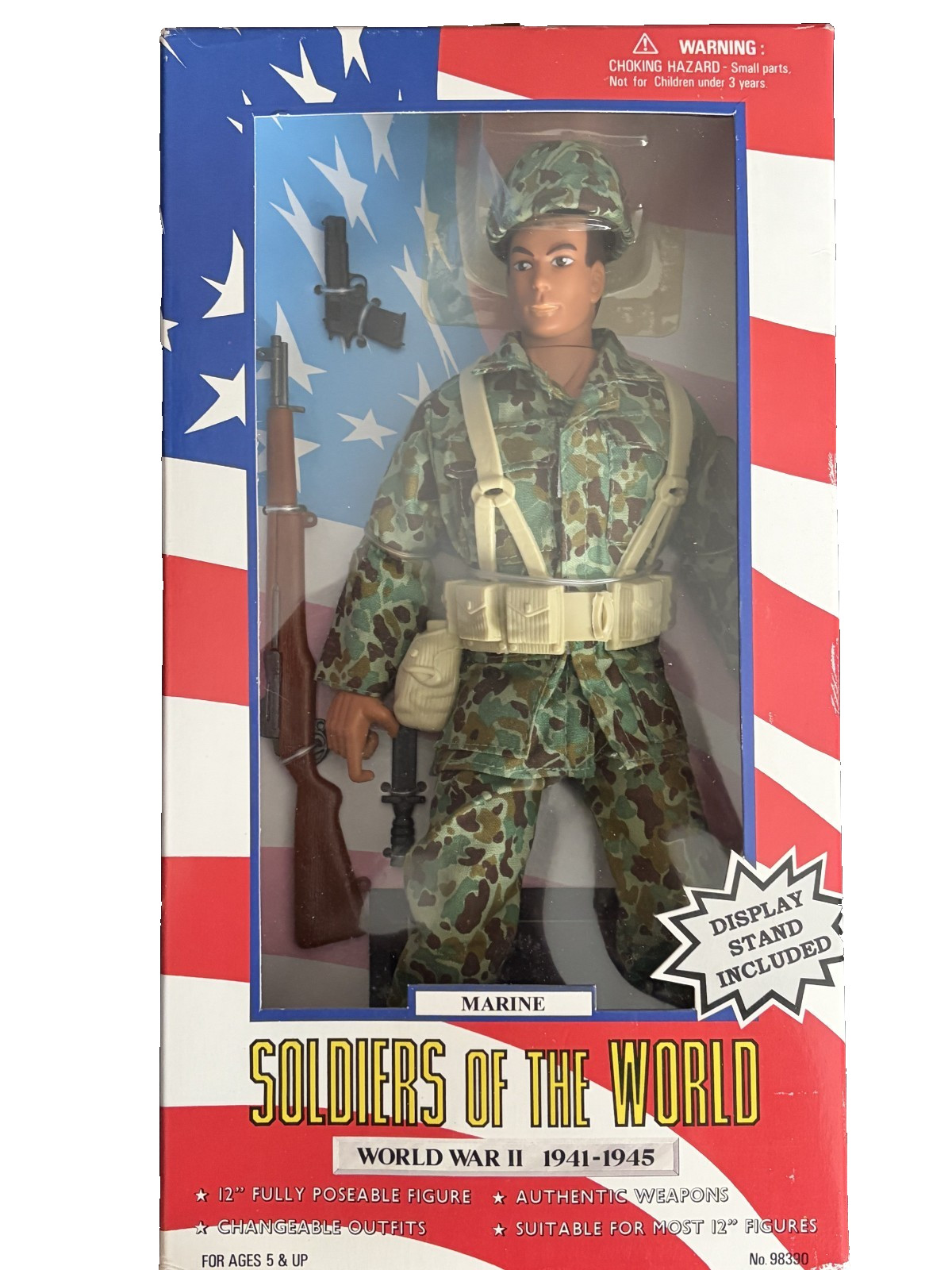 SOLDIERS of the WORLD 12″ World War II WWII United States Marine 1996 VTG