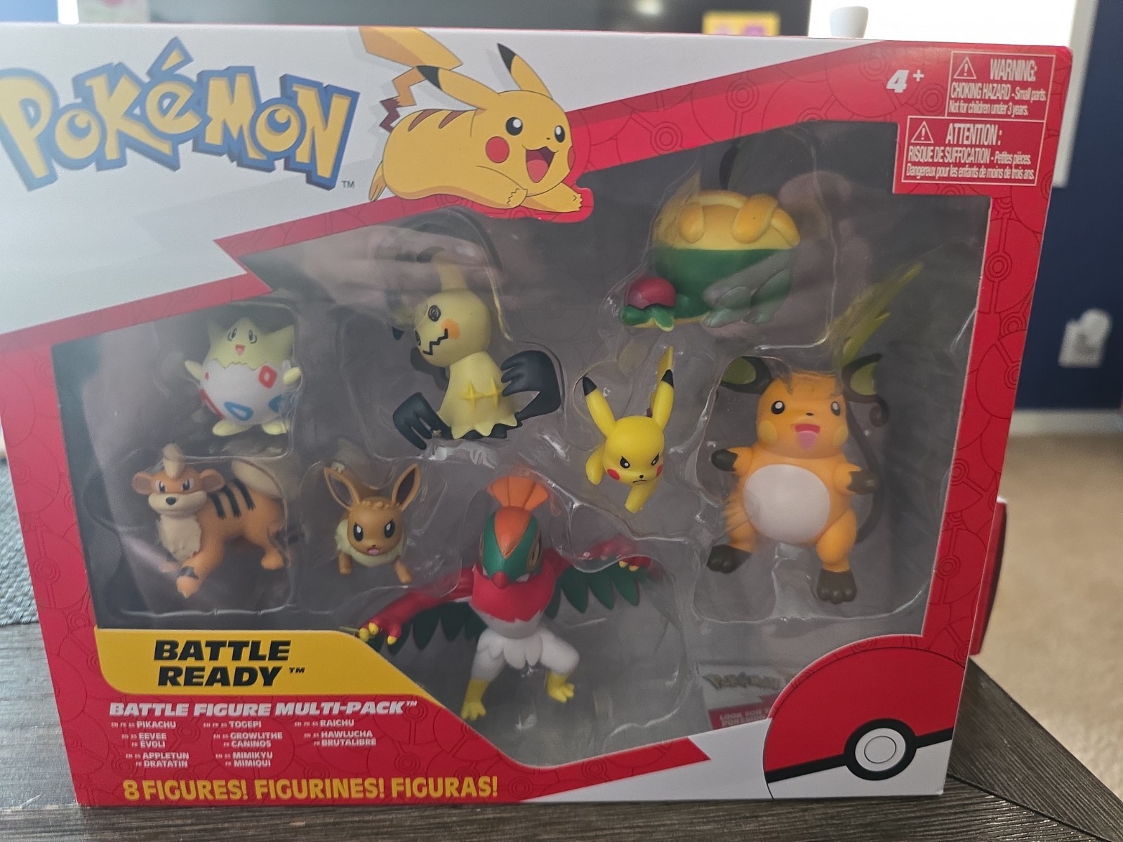 Pokemon 8 Figures Battle Ready Pack Pikachu Raichu Hawlucha NEW 2022