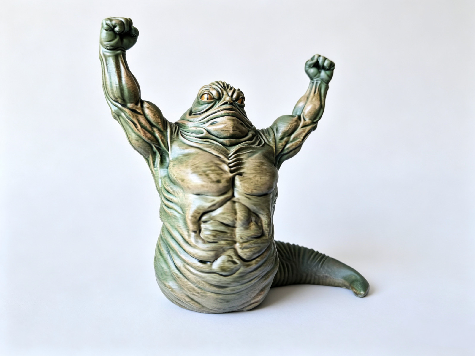 Custom Made Rotta the Hutt Inspired Figurine Hand Painted Collectible 14cm AU