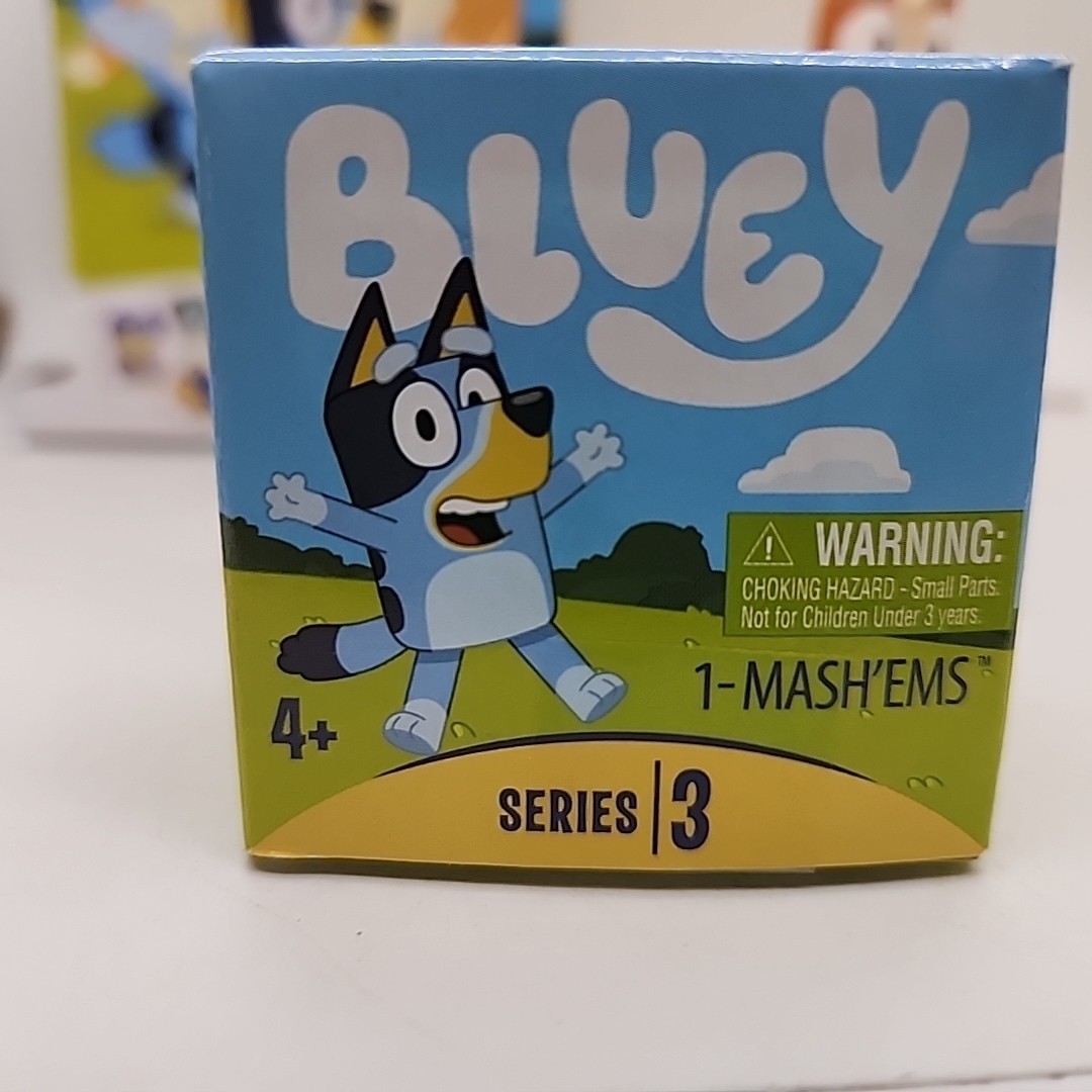 Bluey Mashems Series 3 Squishy Mash’ems GLITTER Brown CHILLI HEELER New 🐕
