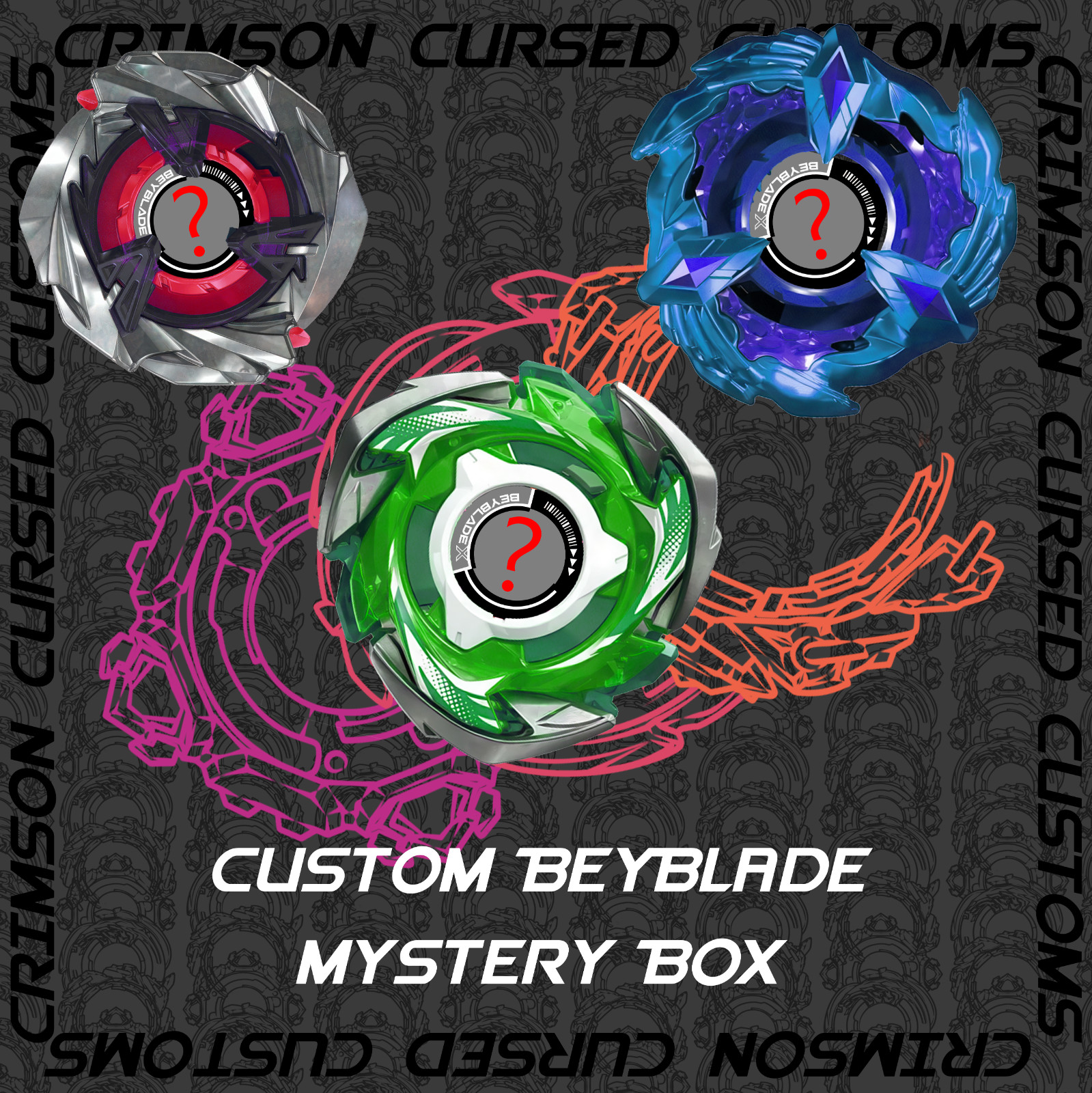 Custom Painted Beyblade X Mystery Box