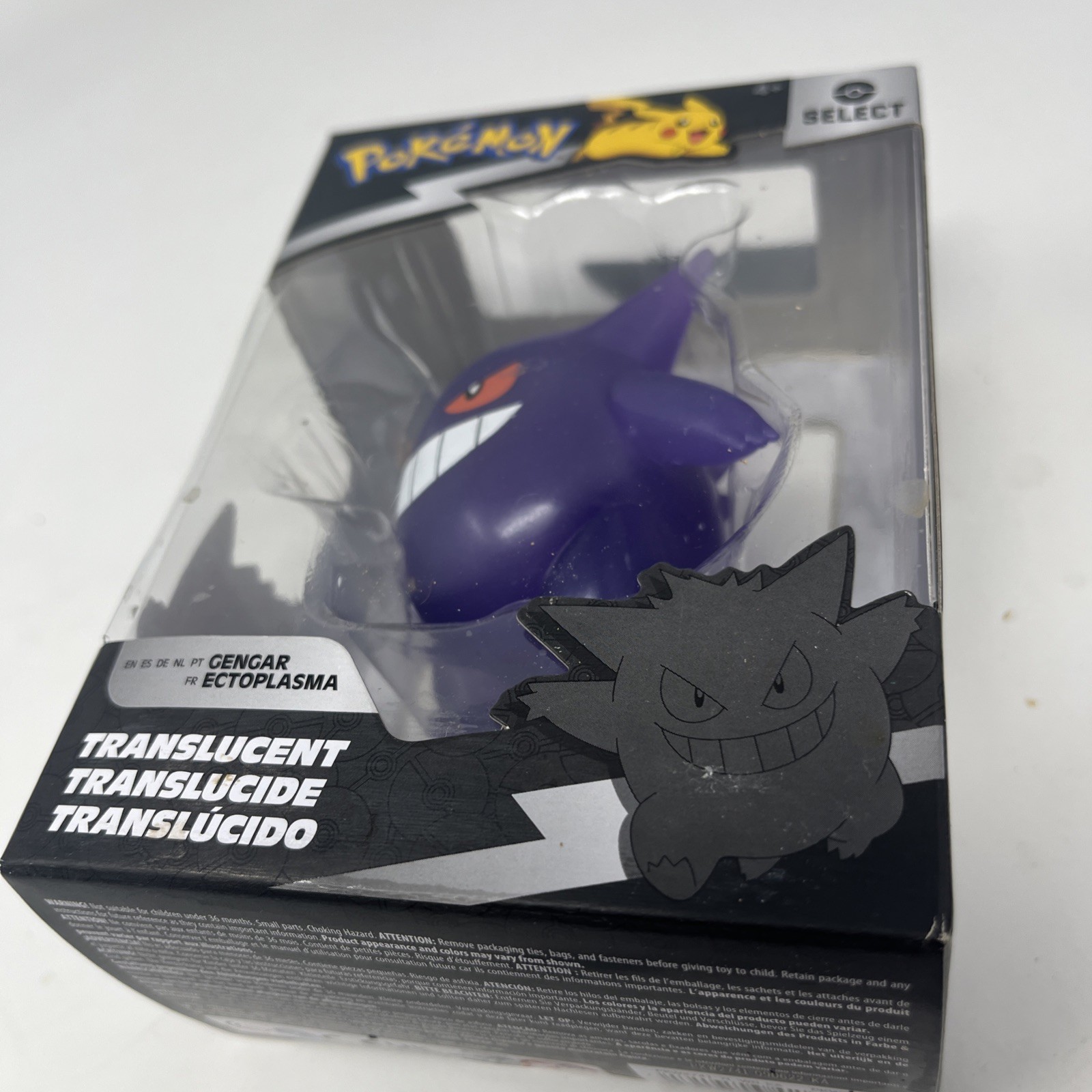 Pokemon Select Translucent Gengar Series 2 Figure Jazwares New in Box Limited