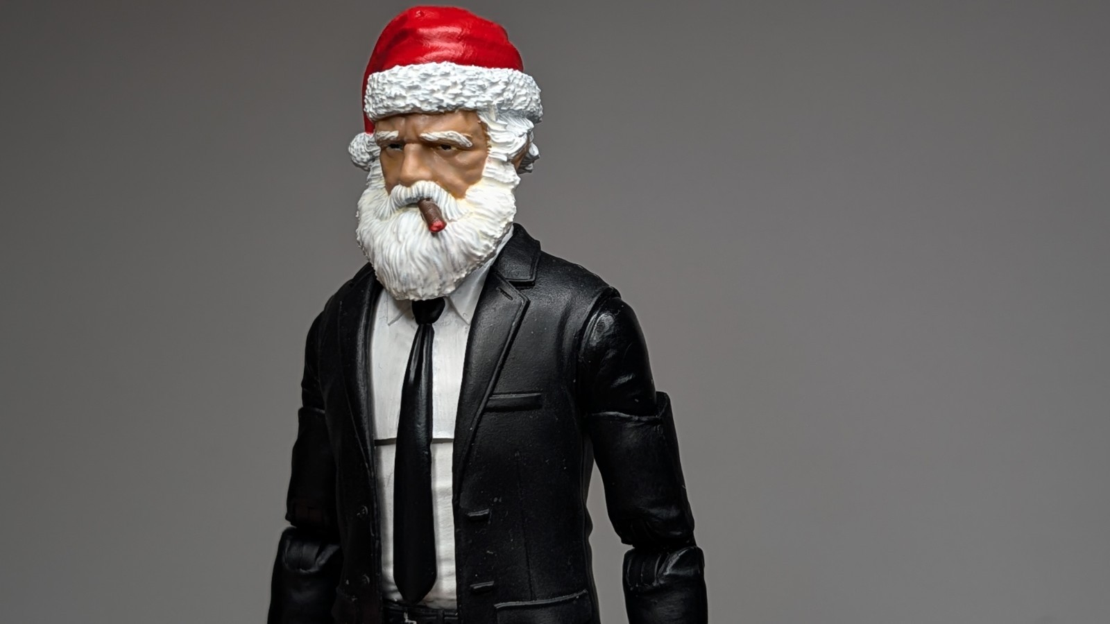 Custom Painted SMOKING SANTA HEAD 1:12 6″ Classified/ Legend Compatible