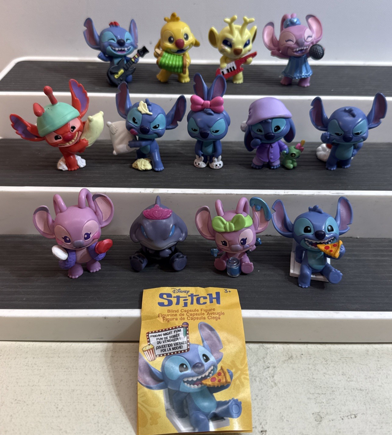 Disney Stitch Friday Night Fun COMPLETE SET OF 13 Figures NEW *READ*