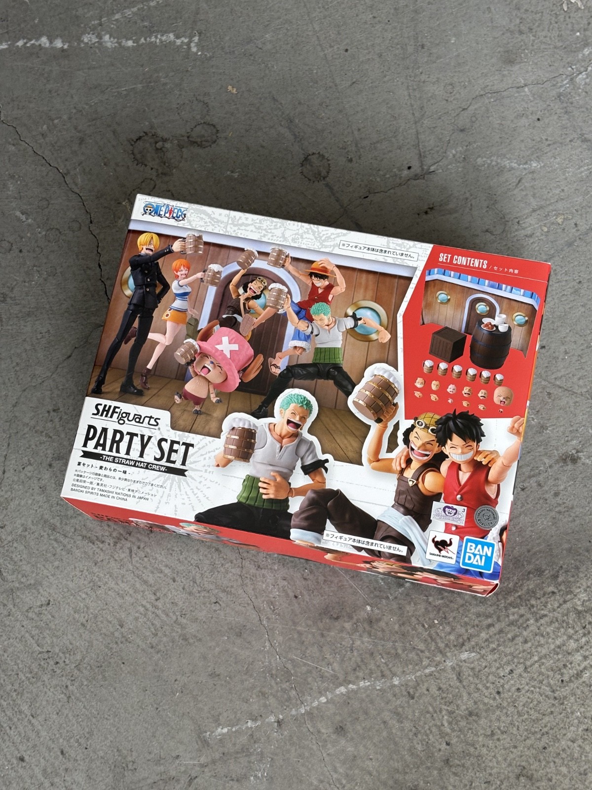 BAS69801: Party Set – The Straw Hat Crew – “One Piece”, S.H. Figuarts