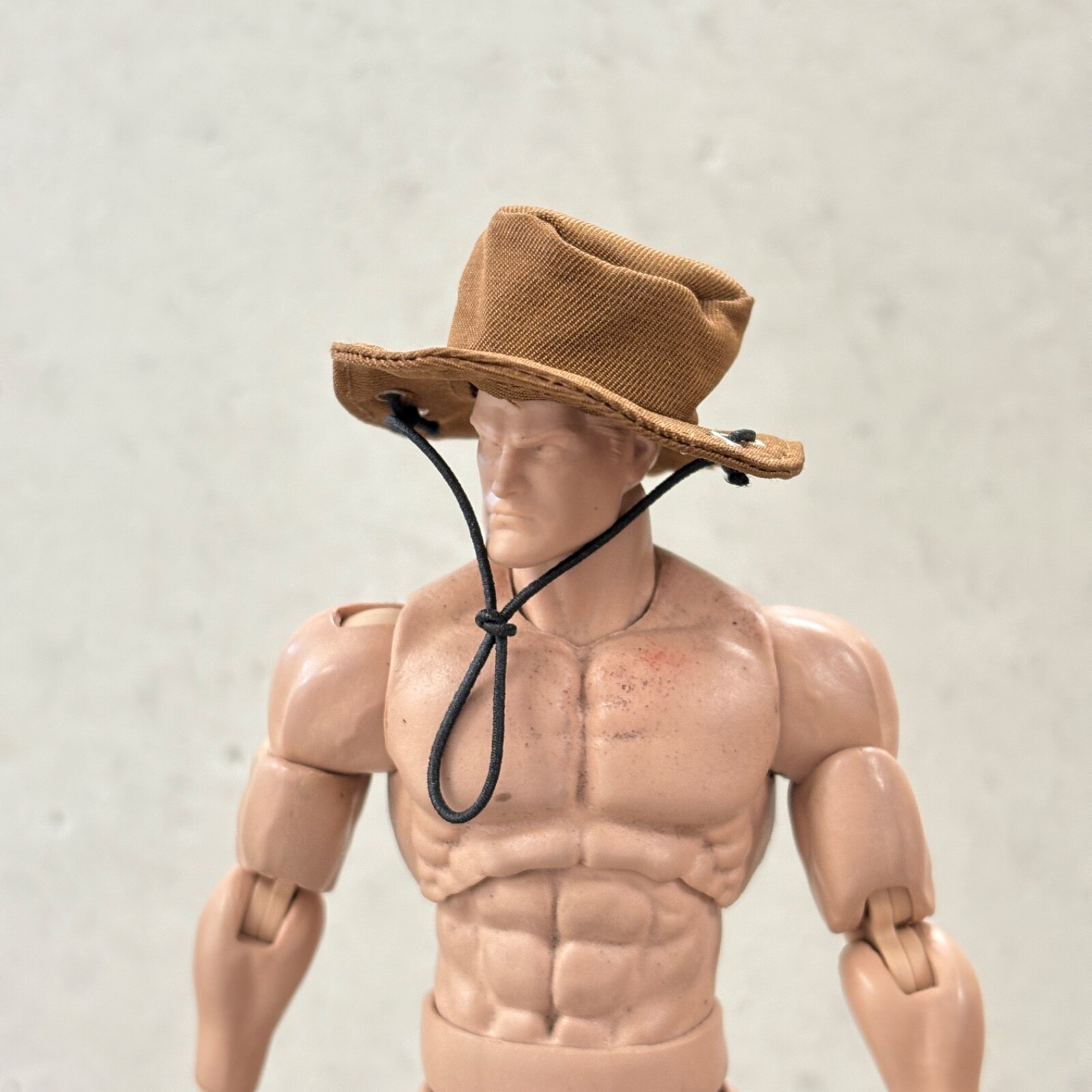 ATS-FH-BN: 1/12 scale fabric bucket hat for 6″ ~ 7″ action figures – Brown