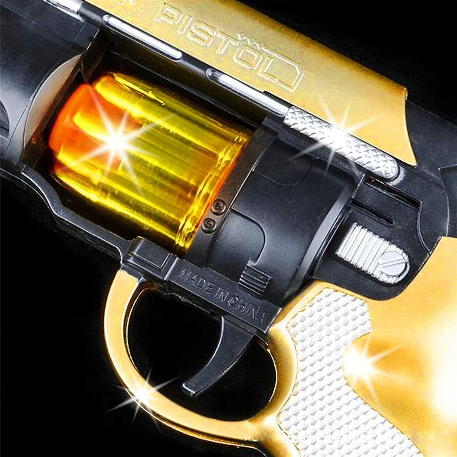 Toy Gun Pistol Battery Flashing Lights Sound Gift Pretend Play Kids Game Action
