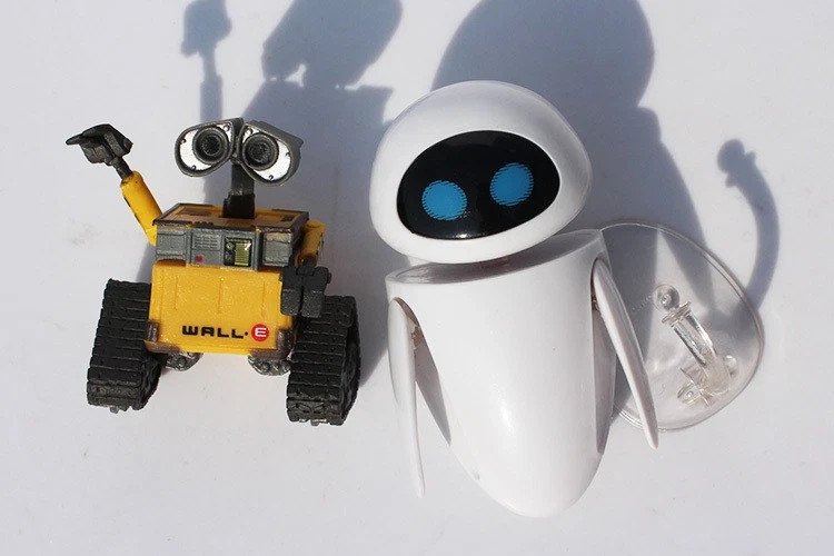 Set of 2 Disney Robot Wall-E and Eee-Vah EVE Figure Kid’s Gift