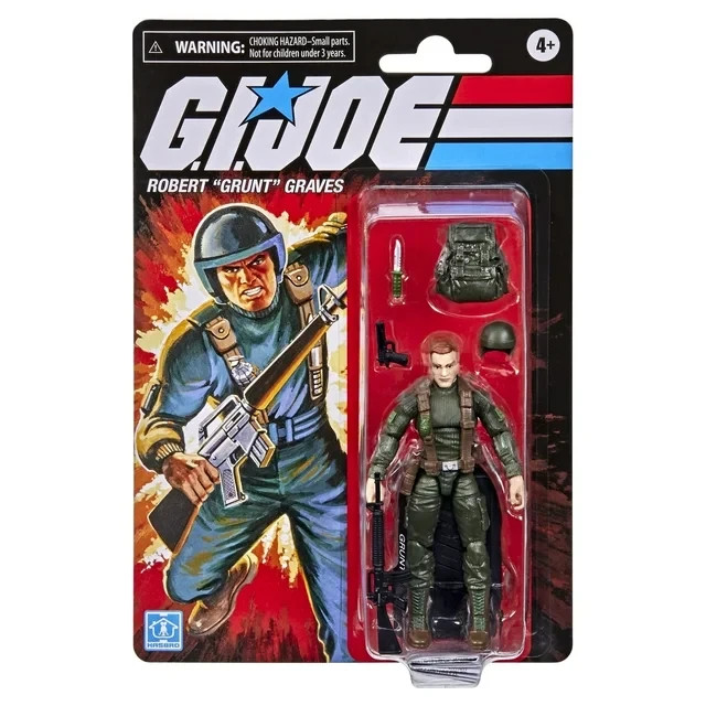 G.I. Joe: Retro Collection Robert “Grunt” Graves Kids Toy Action Figure