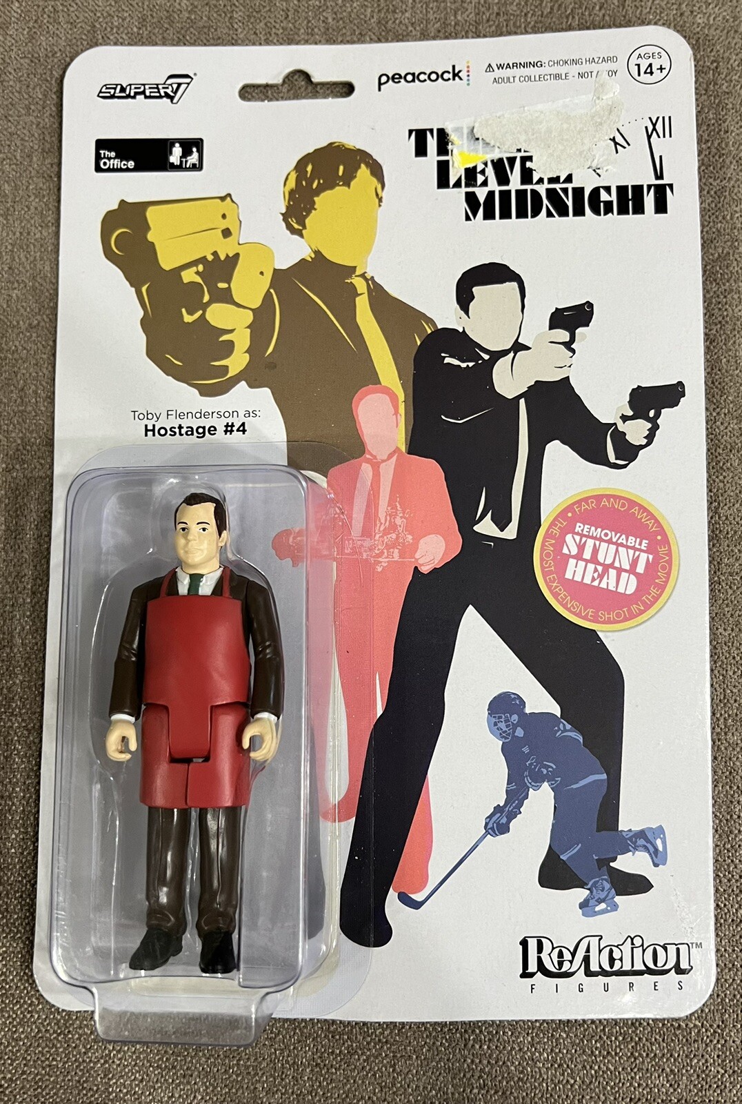 Toby Flenderson as Hostage #4 THREAT LEVEL MIDNIGHT The Office TV Show Super 7
