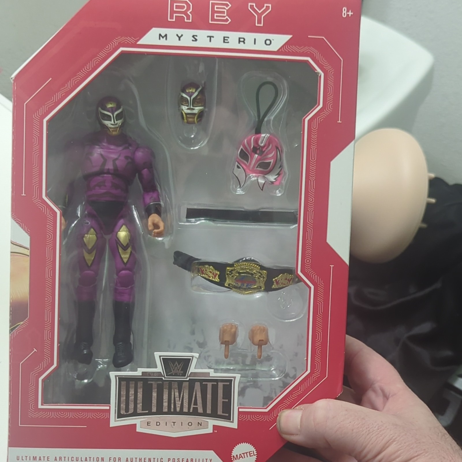 Mattel WWE Ultimate Edition Rey Mysterio Action Figure w/ Belt Mask Boxed