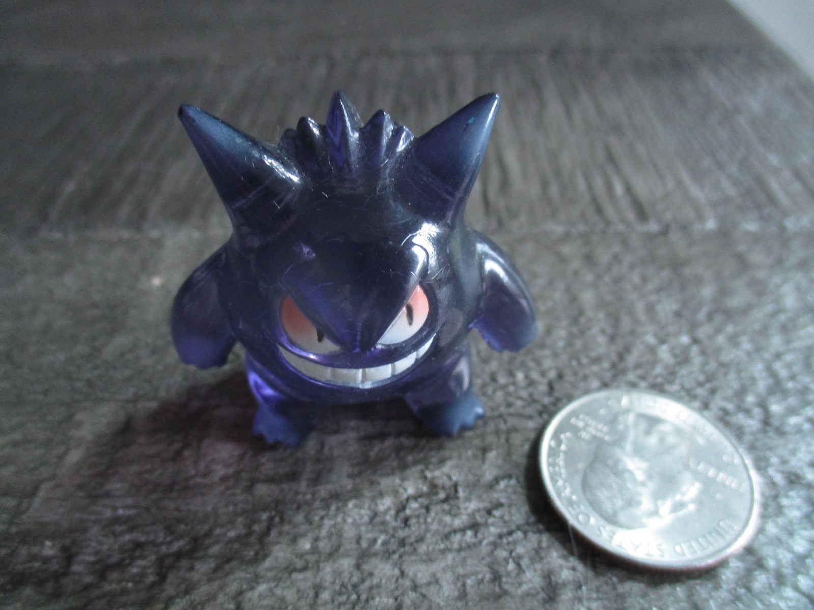 Vintage Pokemon Clear Gengar Figure by Tomy Approx 2″
