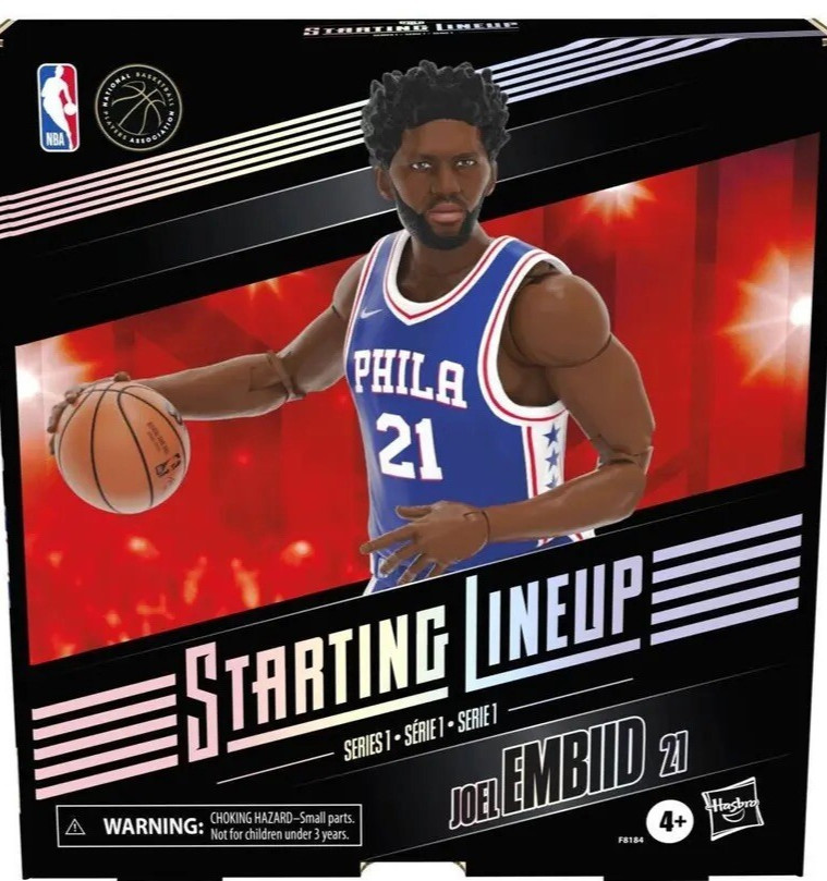 Hasbro Starting Lineup – JOEL EMBID – Action Figure – With BASKETBALL Card – NEW