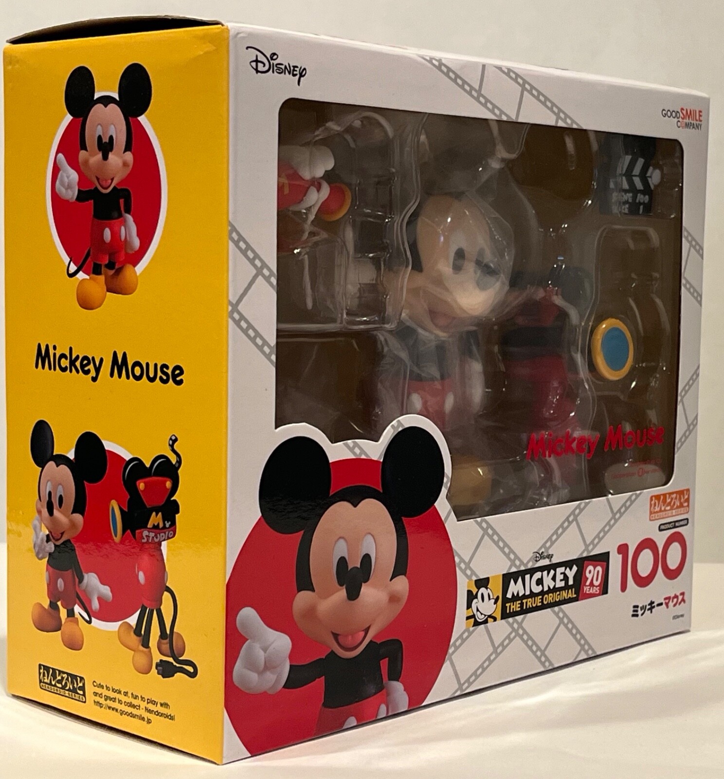 DISNEY MICKEY MOUSE 90 YEAR ANNIVERSARY 100 POSABLE NENDOROID FIGURE #100