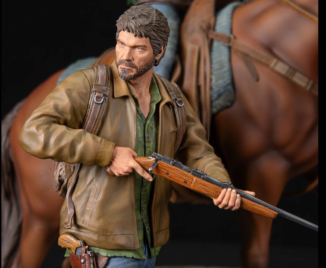 The Last of Us Joel & Ellie on Horseback Premium Statue Figure + COA #/1000 TLOU