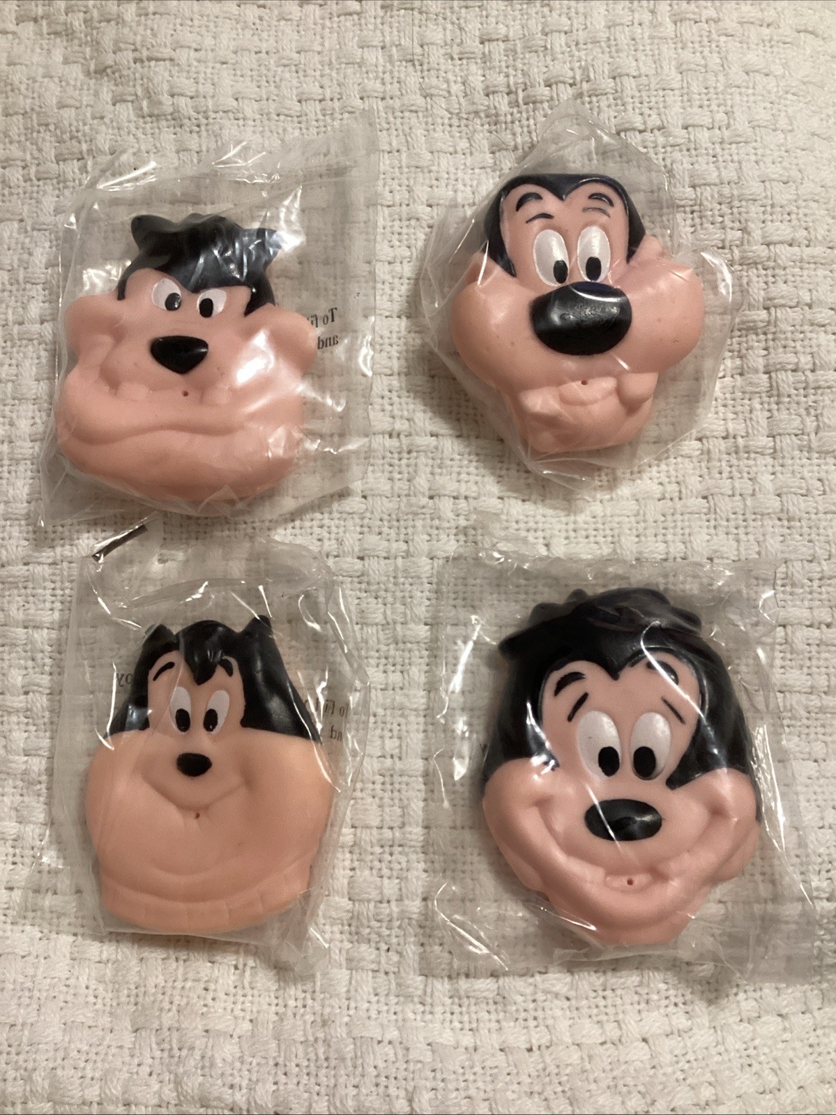 DISNEY GOOFY Movie Goof Troop Water Squirters Set Of 4 Kelloggs 90’s Max Pete PJ