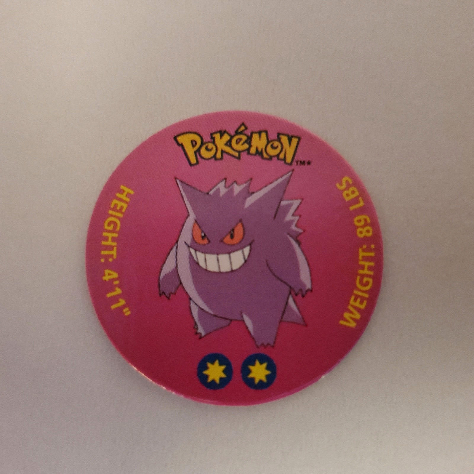 Vintage Original CGTSJ Tomy China Pokémon Gengar Translucent Figure Rare W/ Coin