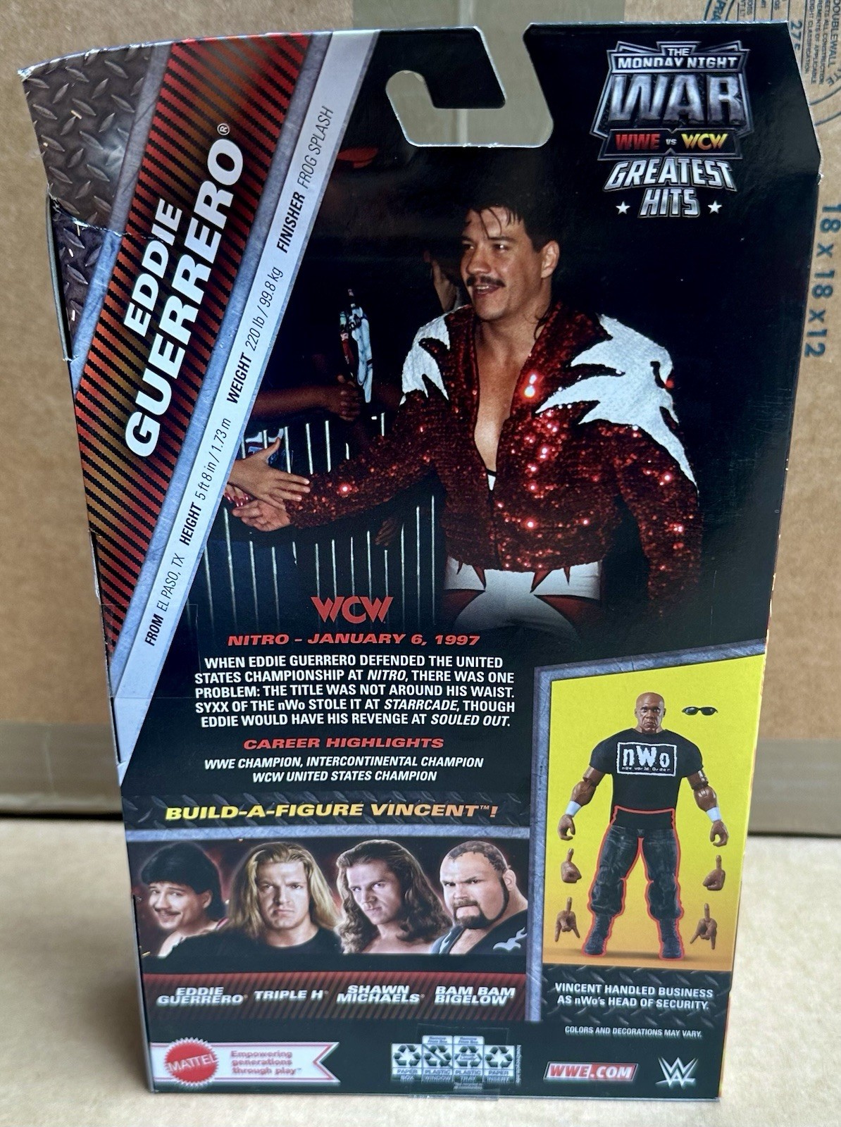 WWE Elite Monday Night Wars Complete Set of 4, (Greatest Hits) w/ Vincent BAF