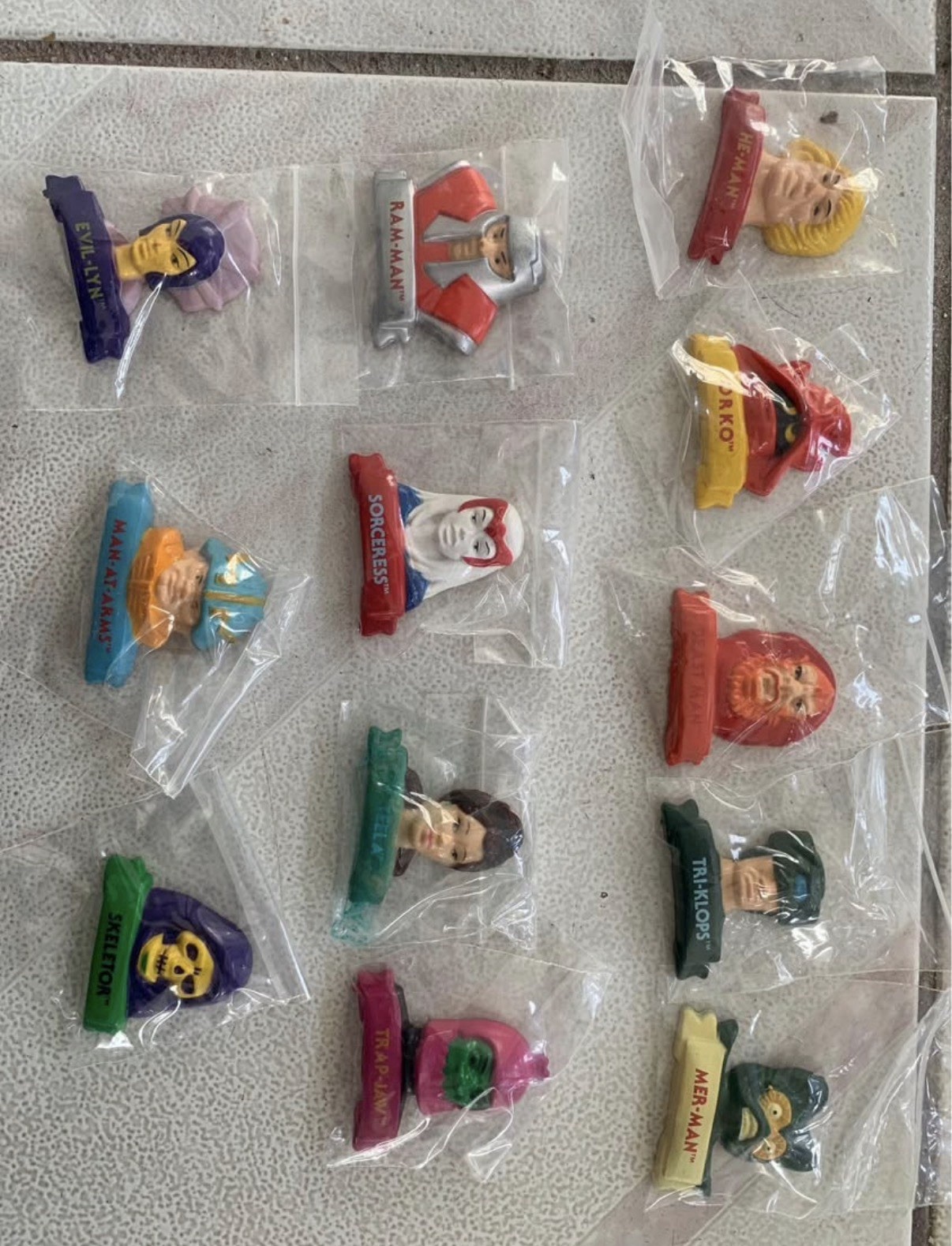 Vintage Masters of the universe Magnet 12 Magnets Full Set
