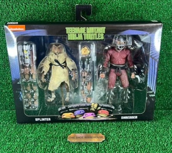 Teenage Mutant Turtle SPLINTER & SHREDDER TMNT NECA Exclusive 2-Pack BRAND NEW