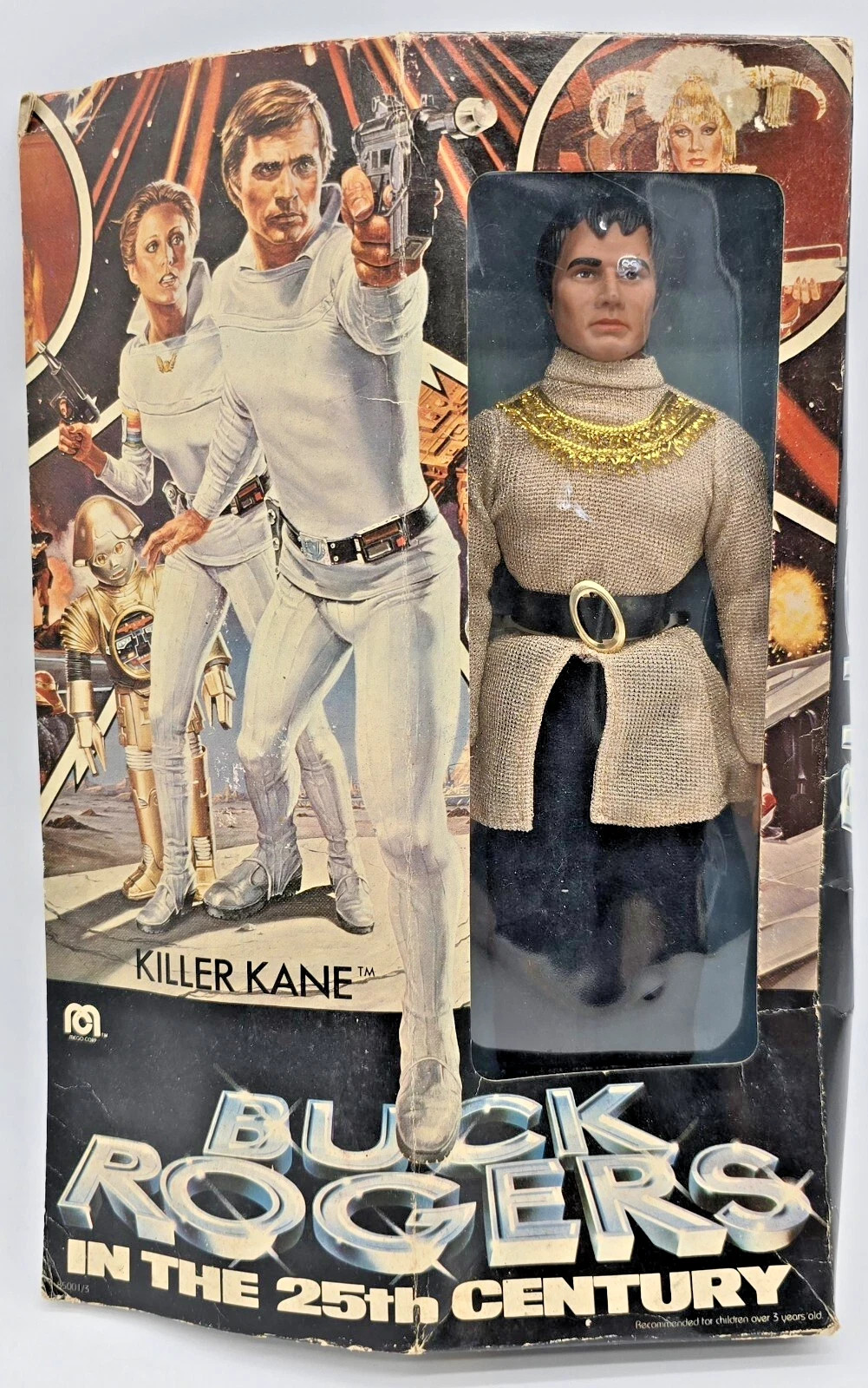 1979 Mego Buck Rogers Killer Kane Damaged Box
