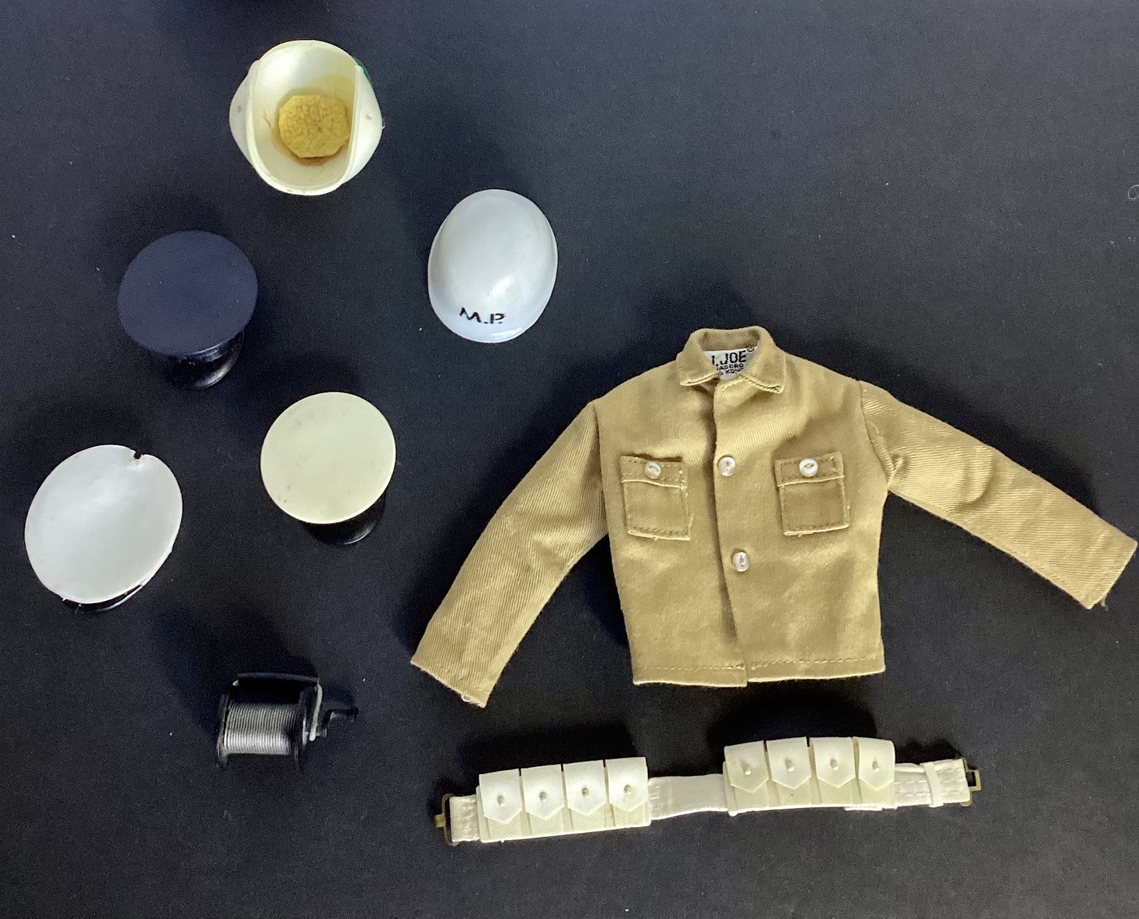 Vintage G.I.Joe Hat, Shirt, Pants, Belt, Rifle with sling