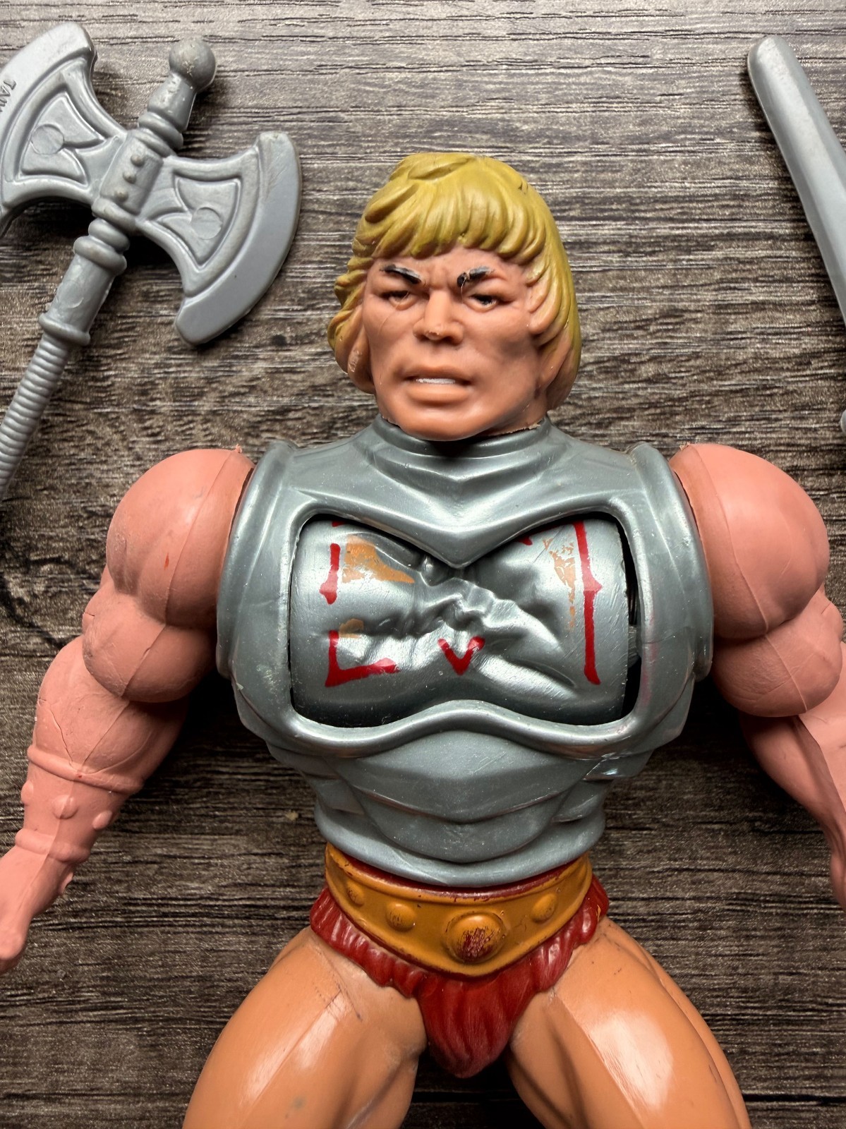 Rotoplast Battle Armor He-Man, Vintage MOTU Masters of the Universe