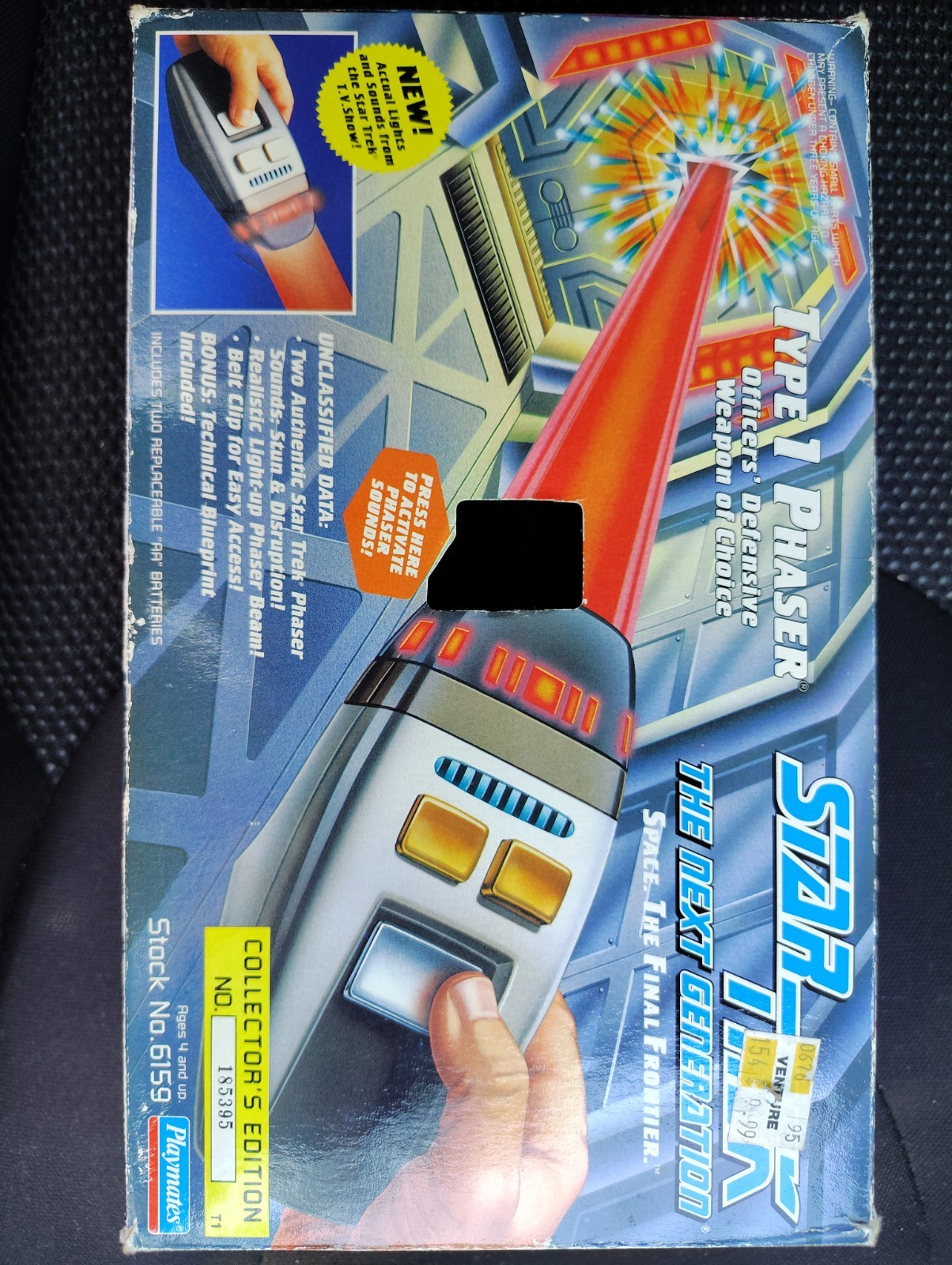 Stark Trek The Next Generation Type 1 Phaser 1994 Works Good