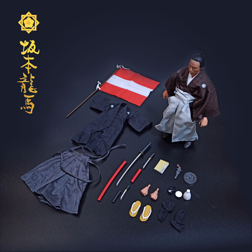 Sakamoto Ryoma Japanese Samurai 12in Action Figure Miyamoto Musashi Doll