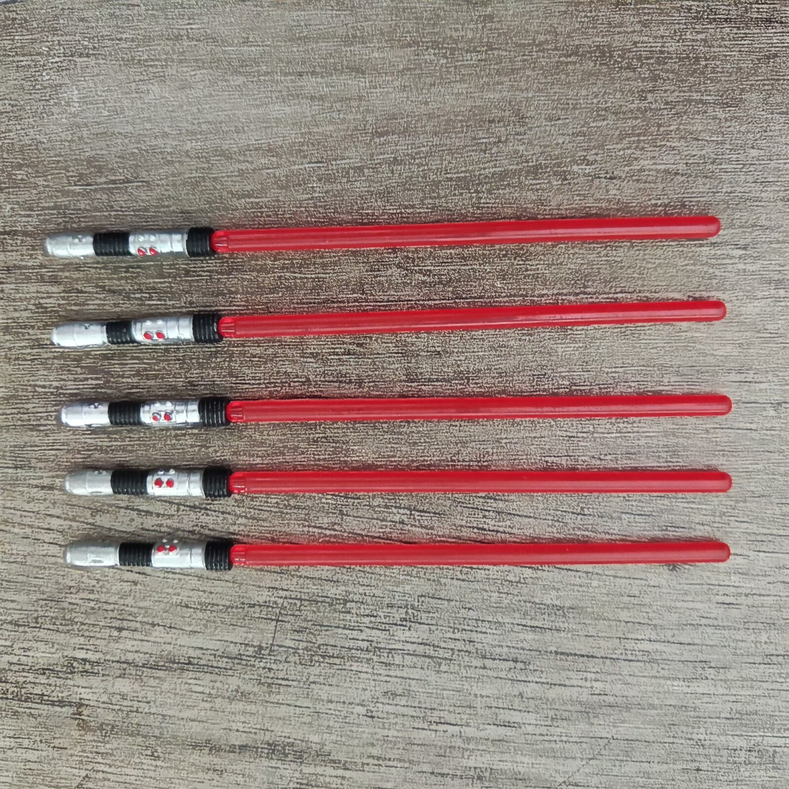 Lot of 5pcs 1:12 Scale Star Wars Red Lightsaber Sword Weapon for 6″ Figure