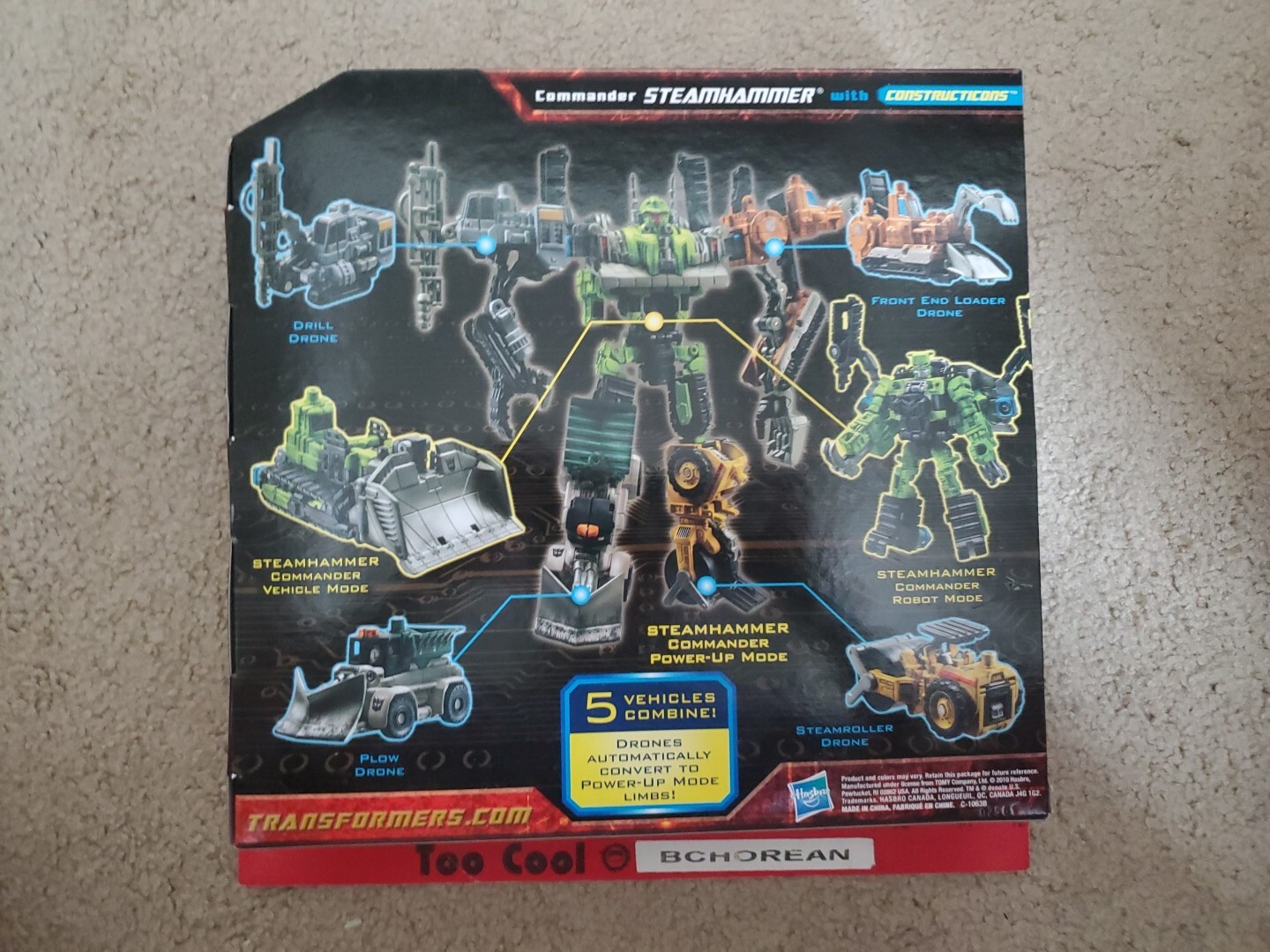Transformers Power Core Combiners Steamhammer & Constructicons New