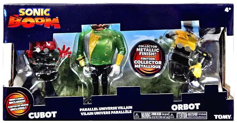 Sonic 3″ Figure Diorama – Parallel Universe Villain, Cubot & Orbot