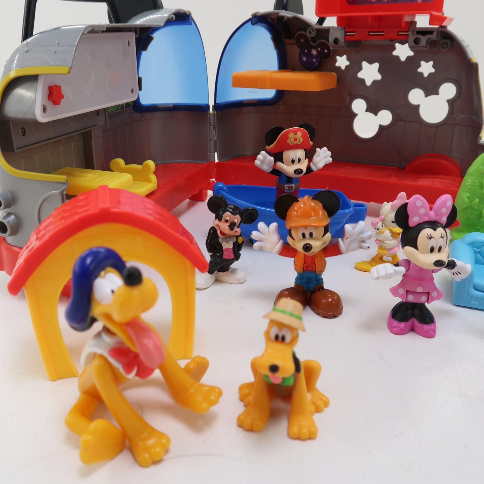 Mickey Mouse Clubhouse Mickey’s Camper Figures Accessories Pirate Toy Lot