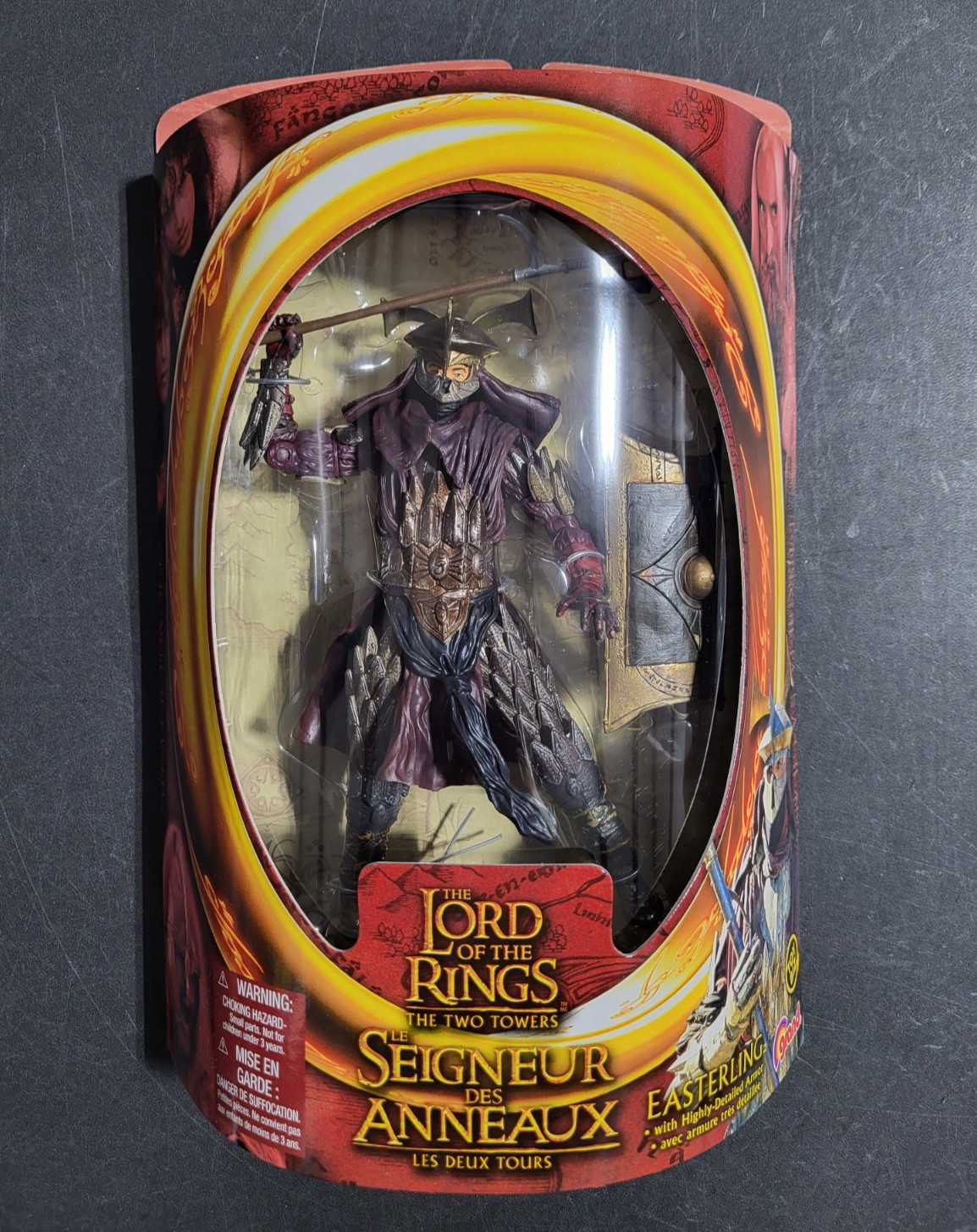 Easterling Warrior TRI LOGO Card 6″ LORD OF THE RINGS ToyBiz Two Towers NEW