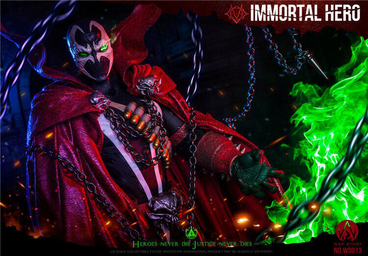 New WAR STORY WS013 1/6 Male Spawn Immortal Hero Model For 12”Action Figure Toy