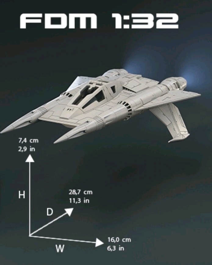 Buck Rogers In The 25th Century Thunder Fighter 1/32 Model Kit Custom 3d W Stand