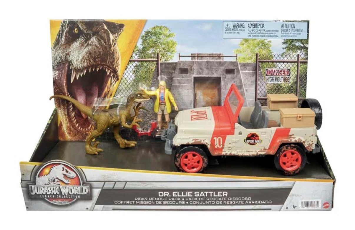 Jurassic World: Legacy Collection (DR. ELLIE SATTLER – RISKY RESCUE PACK) 4+ New