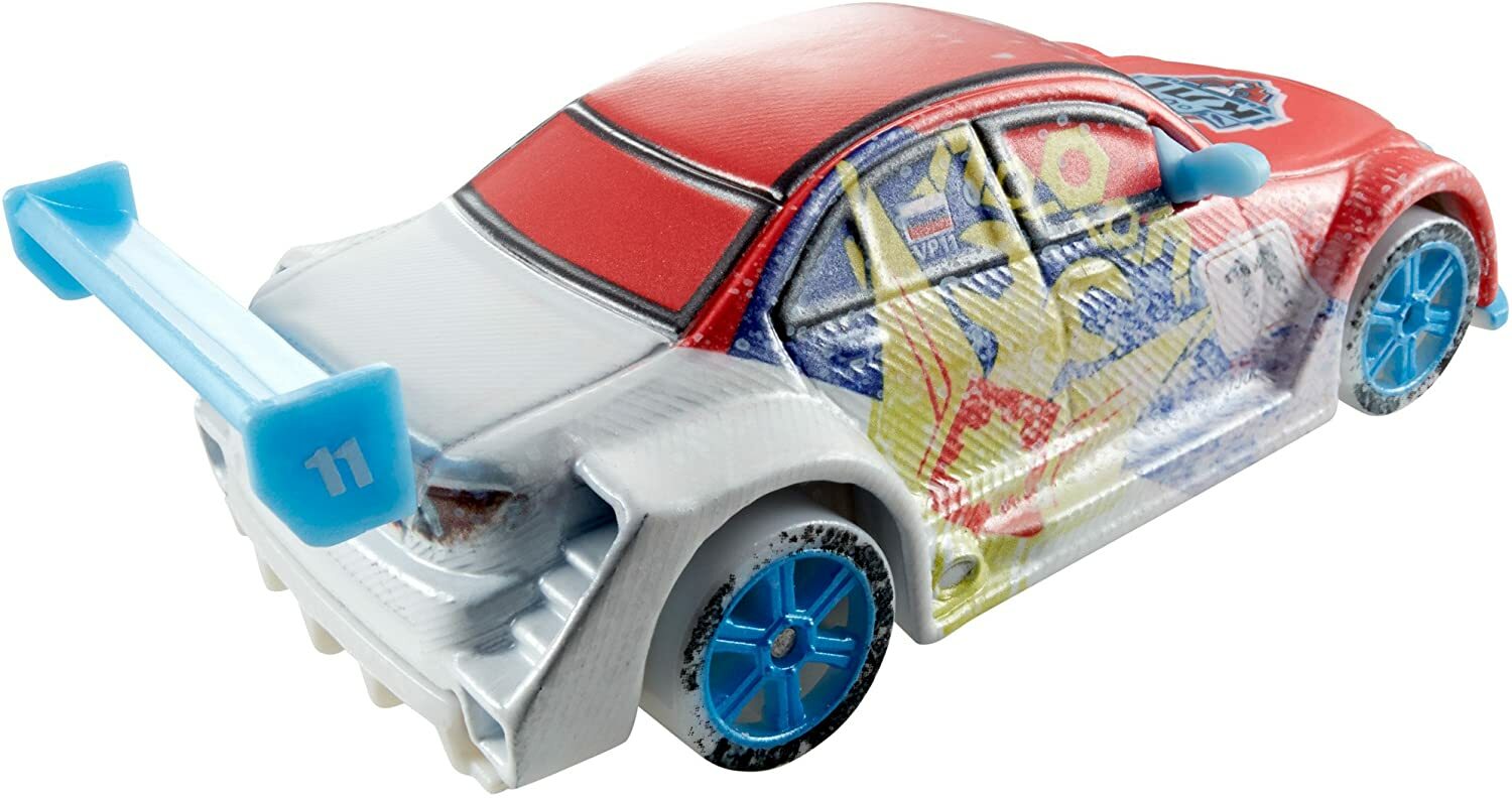 Disney / Pixar Cars, Ice Racers Die-Cast Car, Vitaly Petrov, 1:55 Scale Mattel